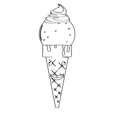 Mutlu dondurma külahları