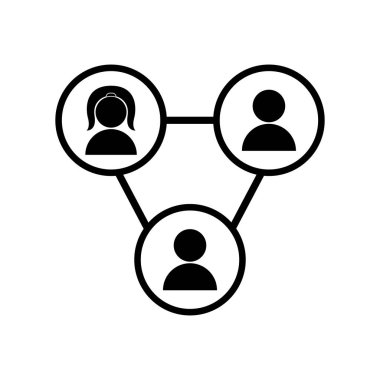 İzole sosyal ağ simgesini