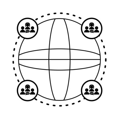 İzole sosyal ağ simgesini