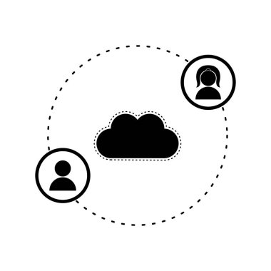 İzole sosyal ağ simgesini