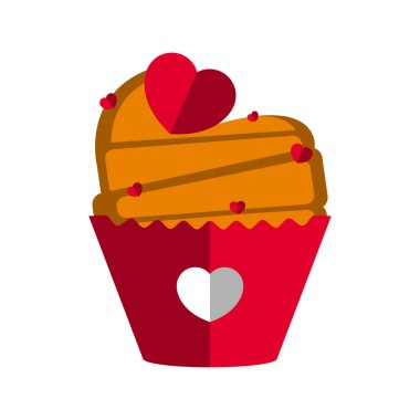 Kalp cips ile izole kek