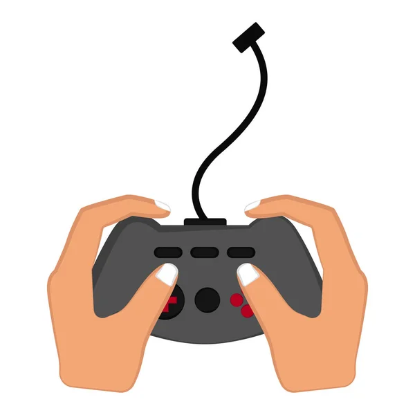 Videojáték joystick ikon — Stock Vector