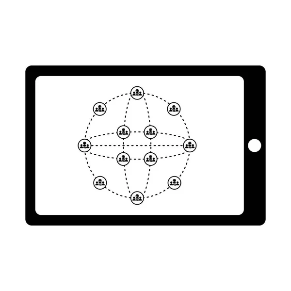 Изолированная икона социальной сети — стоковый вектор