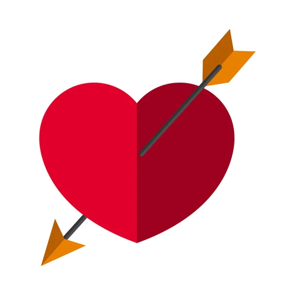 Srdce se šipkou — Stockový vektor