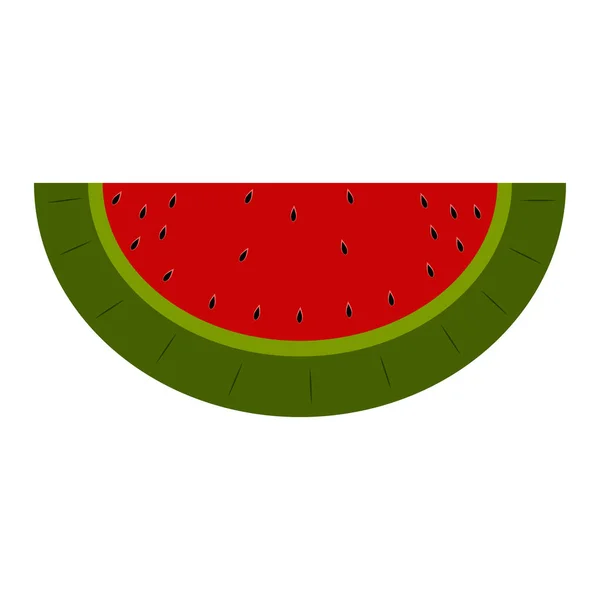 Isolated cut watermelon — Stock Vector