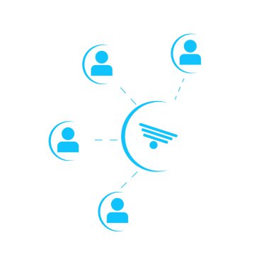 sosyal ağ simgesini