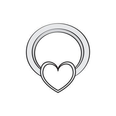 Ayrı bir nişan yüzüğü.