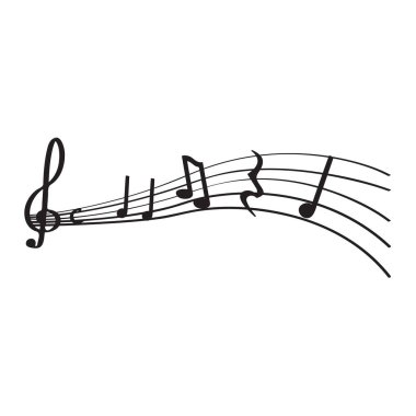 İzole müzik pentagram