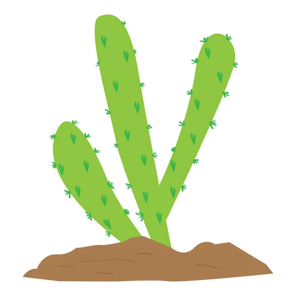 Cactus mignon isolé — Image vectorielle