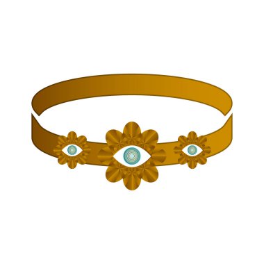 İzole altın bilezik