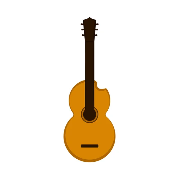 Изолированная икона гитары — стоковый вектор