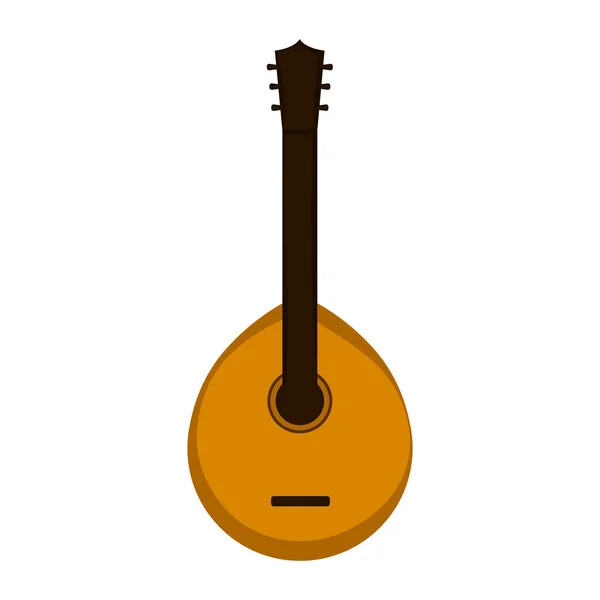 Guitarra portuguesa isolada — Vetor de Stock