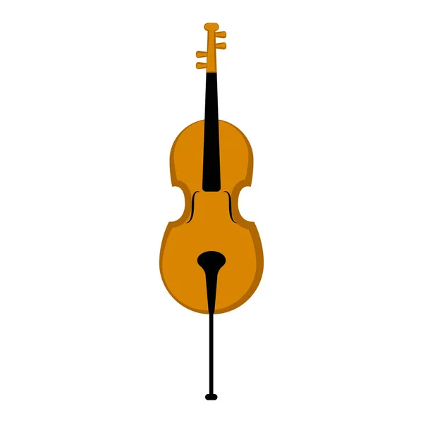 Изолированный двойной бас — стоковый вектор