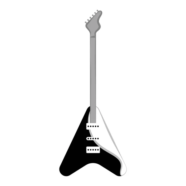 Geïsoleerde elektrische gitaar icoon — Stockvector