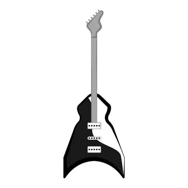 Isolée icône de guitare électrique — Image vectorielle