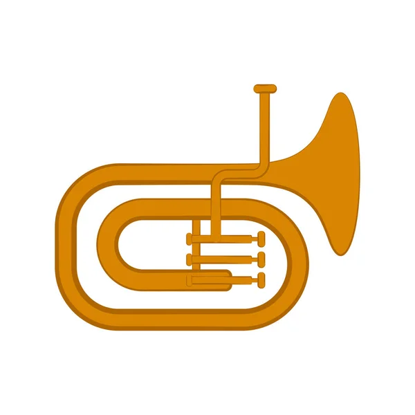 Icono de tuba aislada — Vector de stock