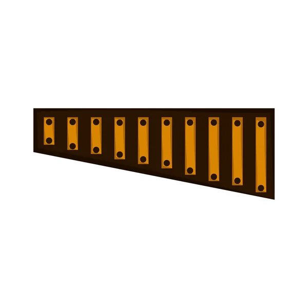 Icono de marimba aislado — Vector de stock