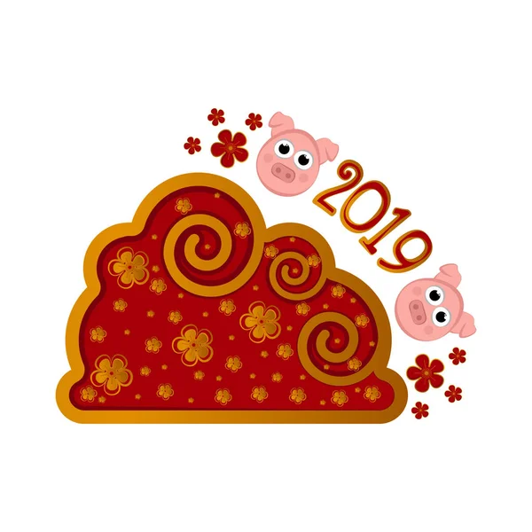 Κινέζικο New Year Banner — Διανυσματικό Αρχείο