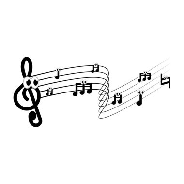İzole müzik pentagram