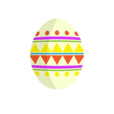 İzole renkli Paskalya yortusu yumurta