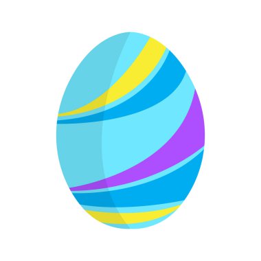 İzole renkli Paskalya yortusu yumurta