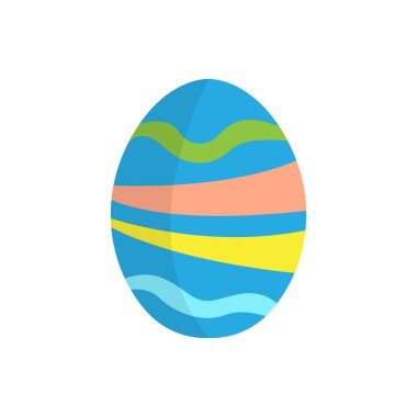 İzole renkli Paskalya yortusu yumurta