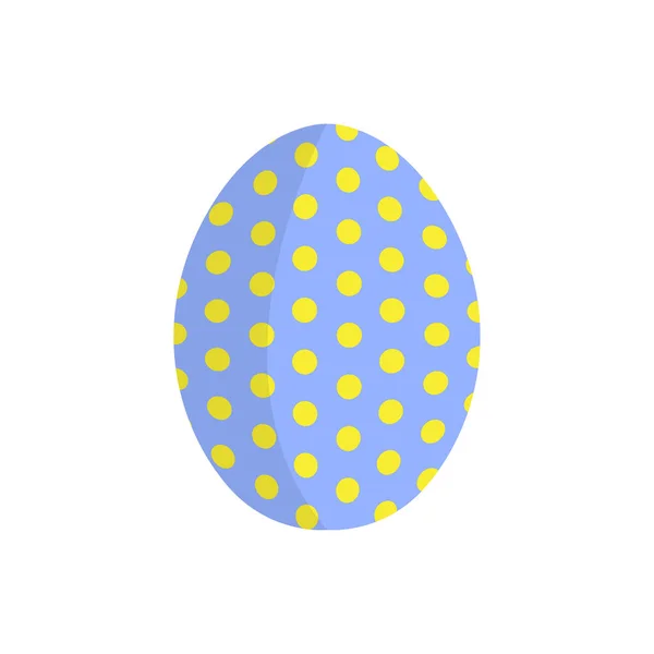 Изолированное цветное пасхальное яйцо — стоковый вектор