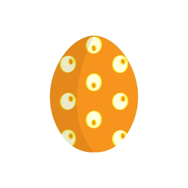 격리 된 착 색된 부활절 달걀 — 스톡 벡터