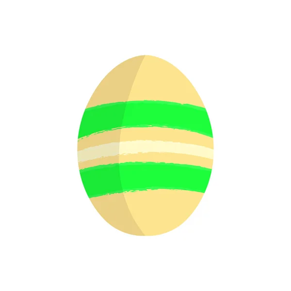 Uovo di Pasqua colorato isolato — Vettoriale Stock
