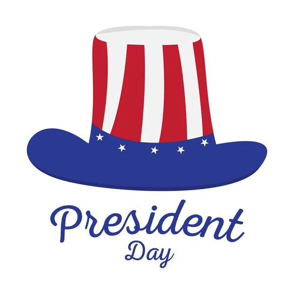 Isolated american hat. President day — Stock Vector