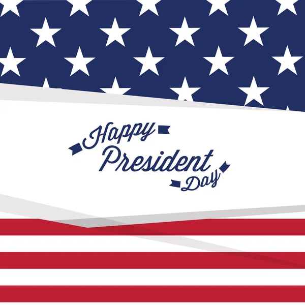 Bannière du jour du Président — Image vectorielle