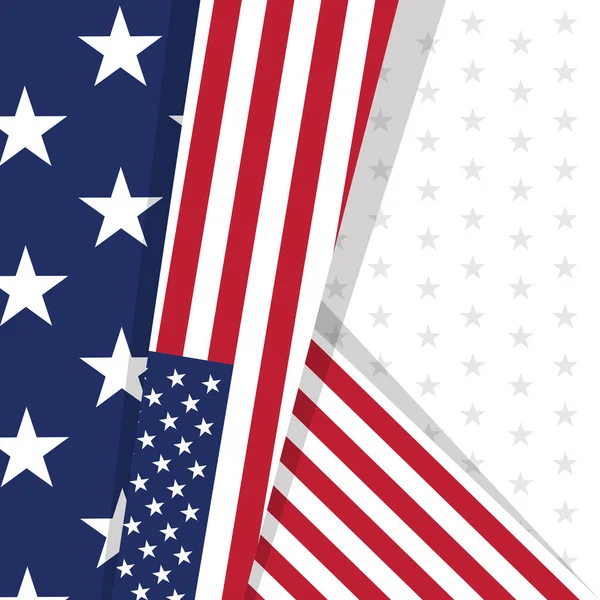 Цветной фон с флагом США — стоковый вектор