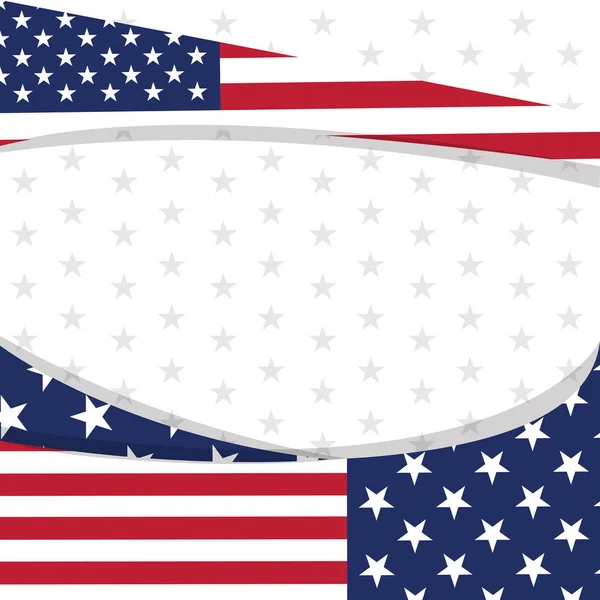 Fundo colorido com a bandeira dos Estados Unidos —  Vetores de Stock