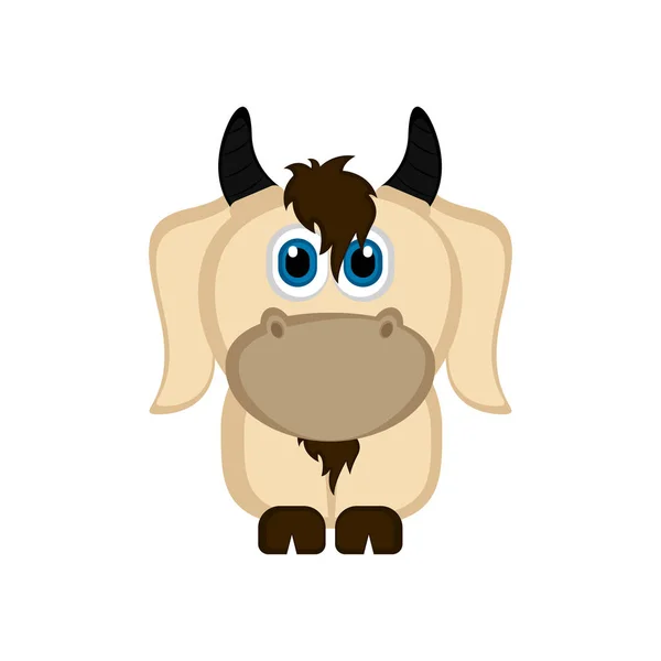 Ізольована Симпатичні кози — стоковий вектор