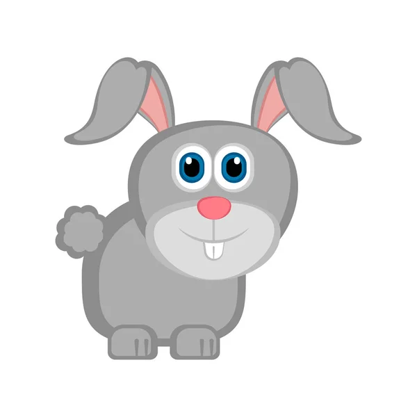 Lapin mignon isolé — Image vectorielle