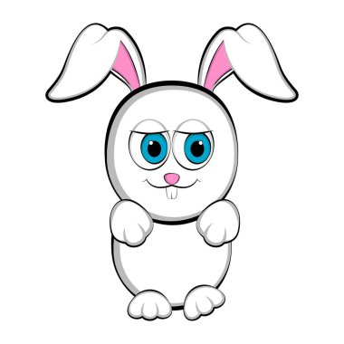 Şirin mutlu Paskalya tavşanı