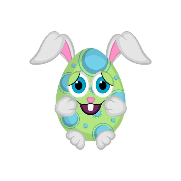 可爱的复活节兔子蛋 — 图库矢量图片