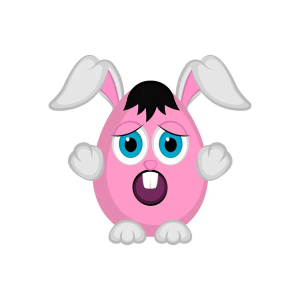 Oeuf de lapin de Pâques mignon — Image vectorielle