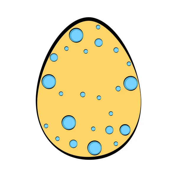 Huevo de Pascua coloreado — Vector de stock