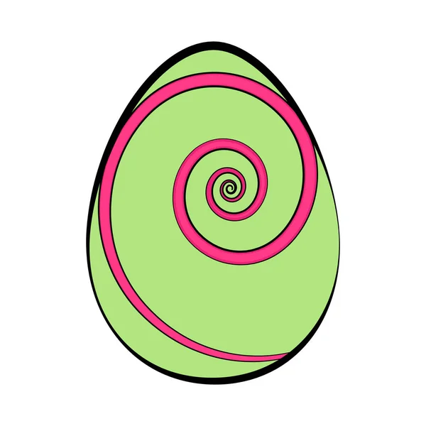 Huevo de Pascua coloreado — Vector de stock