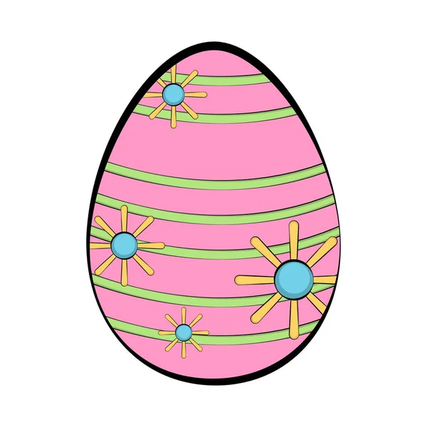 Цветное пасхальное яйцо — стоковый вектор
