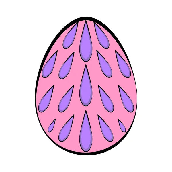 Huevo de Pascua coloreado — Archivo Imágenes Vectoriales
