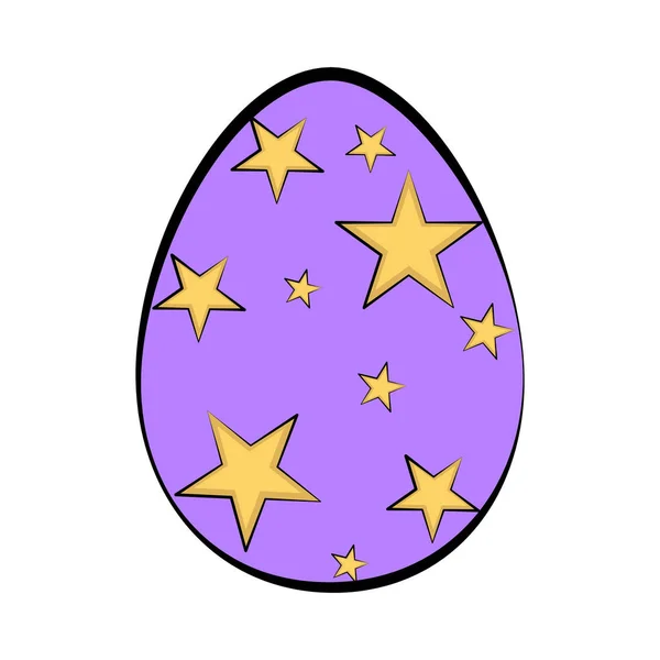 Huevo de Pascua coloreado — Vector de stock