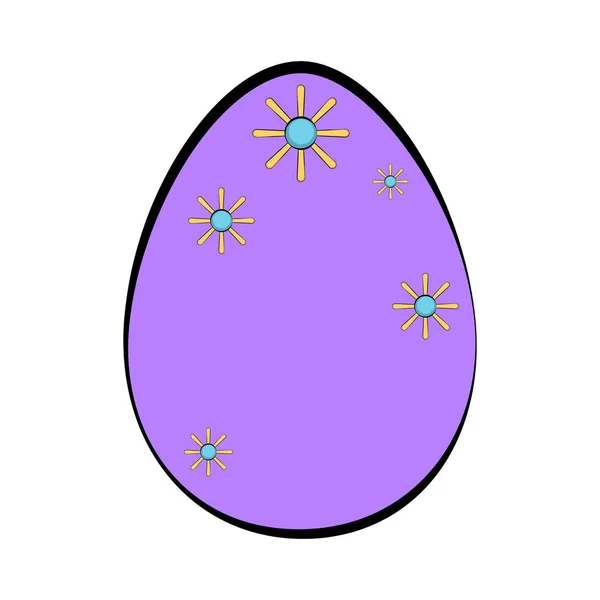 Huevo de Pascua coloreado — Vector de stock