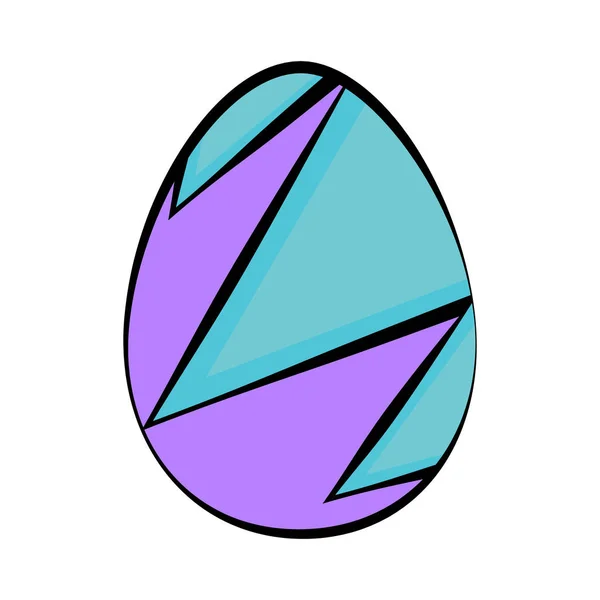 Œuf de Pâques coloré — Image vectorielle