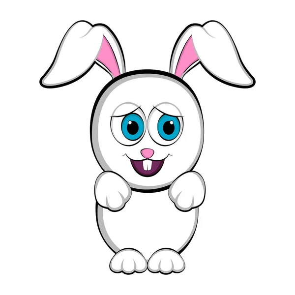 Bonito coelho feliz Páscoa — Vetor de Stock