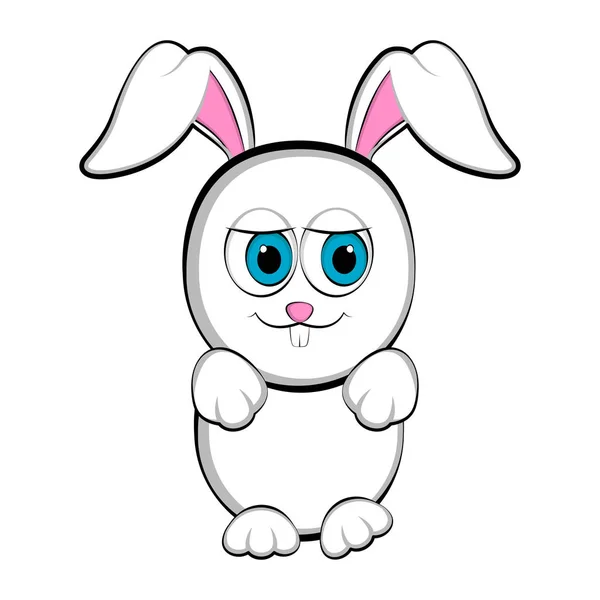 Cute happy easter bunny — Stock Vector