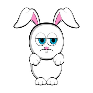 Şirin üzgün Paskalya tavşanı