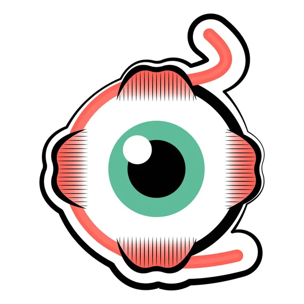 Ojo humano aislado — Vector de stock