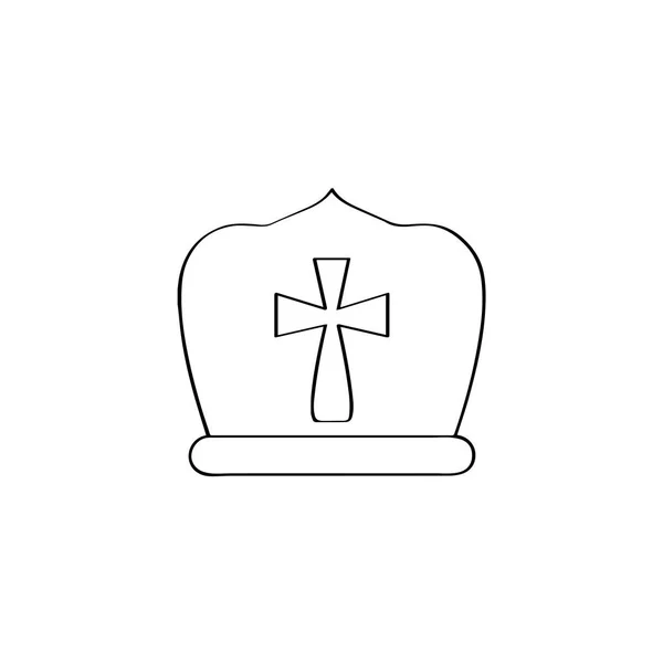 Esquema de un sombrero de Papa — Archivo Imágenes Vectoriales
